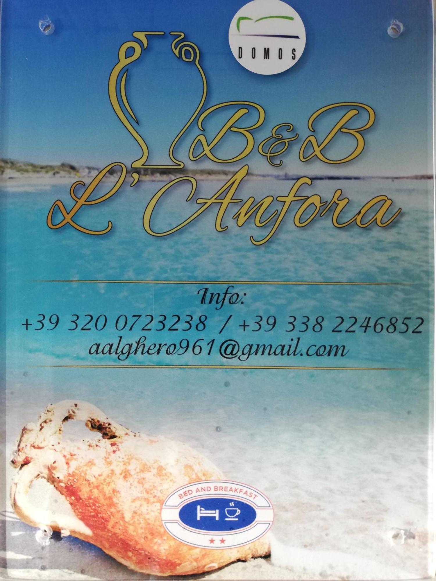 L'Anfora Bed & Breakfast Alghero Cameră foto